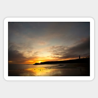 Sunrise at Cullercoats Bay Sticker